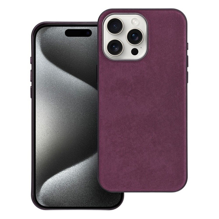 Woven Mag Cover kompatybilne z MagSafe do IPHONE 15 PRO MAX burgundowy
