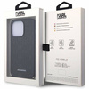 Karl Lagerfeld KLHCP14LSACKLHPK iPhone 14 Pro 6,1" schwarz/schwarzes Hardcase mit Saffiano-Monogrammkette