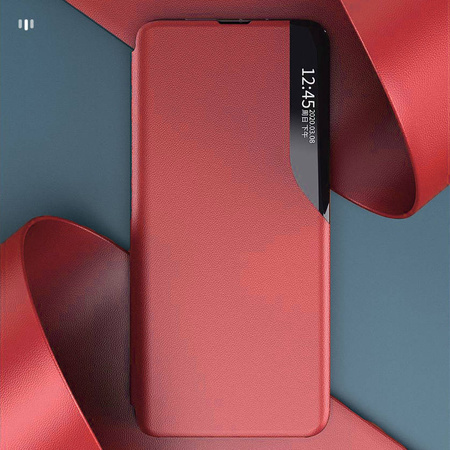 Etui SAMSUNG GALAXY F62 / M62 Flip Leather Smart View czerwone