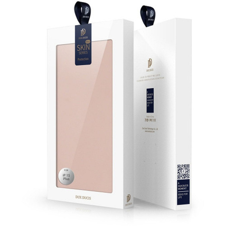 Dux Ducis Skin Pro Wallet Case for iPhone 15 Plus - Pink