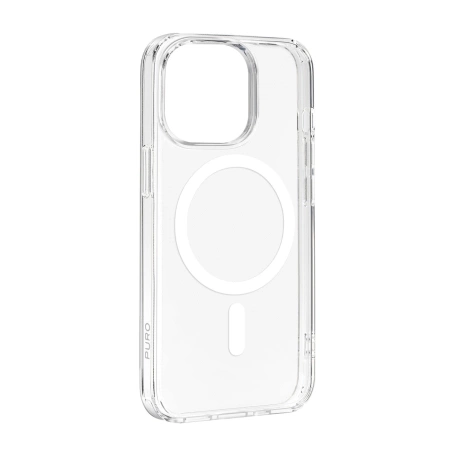 Puro Lite Mag MagSafe Silikonhülle für iPhone 15 Pro Max – transparent