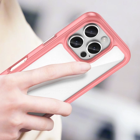 Outer Space Case with Gel Frame for iPhone 16 Pro Max - Red