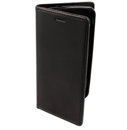 Case IPHONE 14 PRO MAX Wallet with a Flap Leatherette Holster Magnet Book black