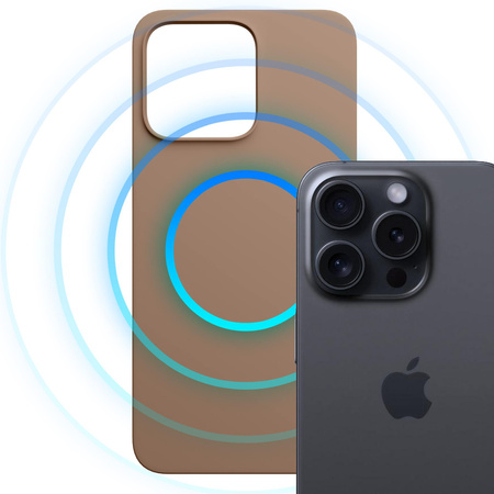 Apple iPhone 15 Pro - 3mk Hardy MagSilicone Dark Gold