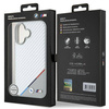 Oryginalne Etui IPHONE 16 BMW Hardcase M Carbon Tricolor Line MagSafe (BMHMP16S23PUDTS) szare