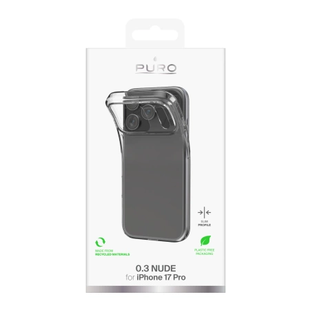 Puro 0.3 Nude Ultra-Slim TPU Case für iPhone 17 Pro - Transparent