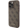 Guess 4G Metal Gold Logo case for iPhone 15 Pro Max - brown