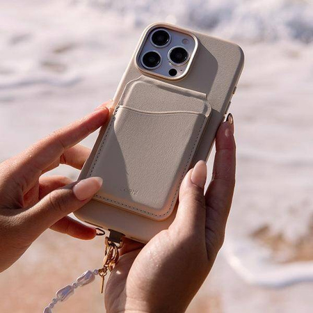 Case IPHONE 16 PRO UNIQ Coehl Muse Magnetic Charging creamy