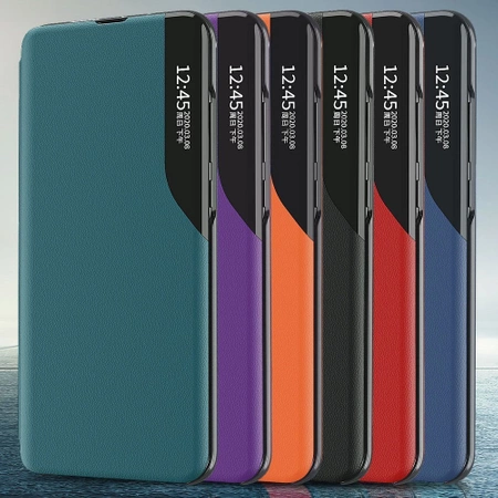 Eco Leather View Case booktype case schutzhülle aufklappbare hülle Samsung Galaxy A72 4G rot