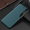 Eco Leather View Case elegant bookcase type case with kickstand for iPhone 13 Pro green