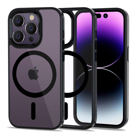 Case IPHONE 14 PRO Tech-Protect Magmat MagSafe Black transparent