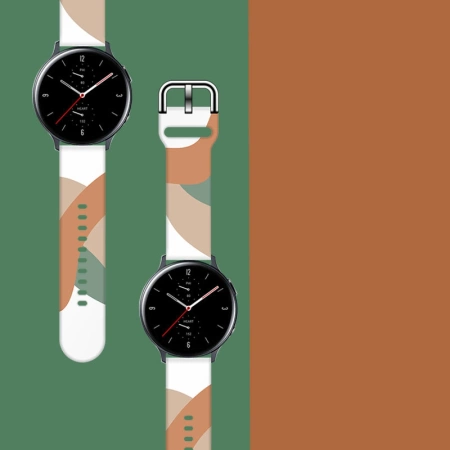 Strap Moro für Samsung Galaxy Watch 40 / 41 / 42 / 43 / 44 mm Silikonarmband Uhrenarmband - Muster 3