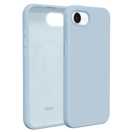 Nakładka Etteri Silicone Mag case do iPhone 17 Pro Max jasnoniebieska