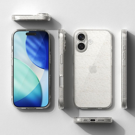 RINGKE AIR IPHONE 17 GLITTER CLEAR