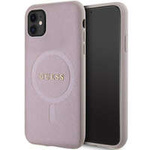 Guess GUHMN61PSAHMCP case for iPhone 11 / Xr - pink Saffiano MagSafe