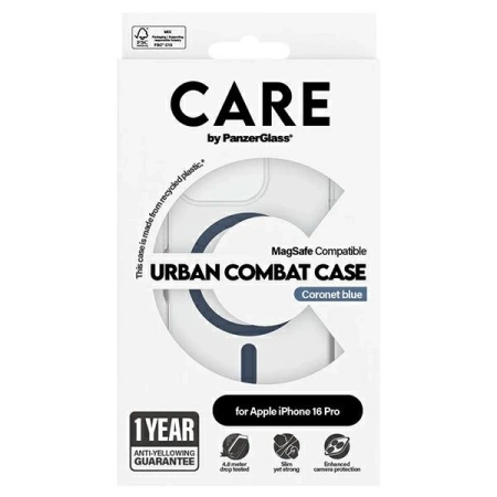 CARE by PanzerGlass Flagship Case iPhone 16 Pro 6.3&quot; blue/blue MagSafe 1366