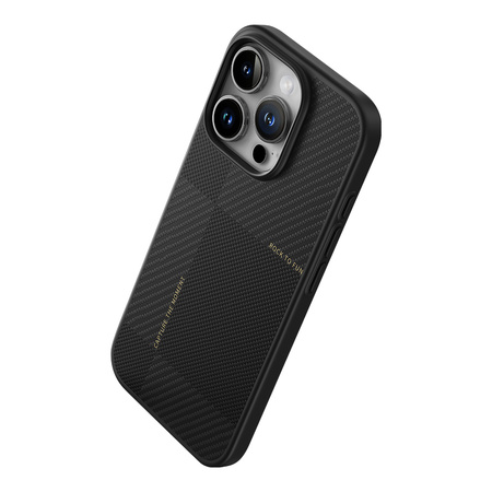 Rock Etui Ultra Thin Aramid Fiber Kevlar 600D do Iphone 16 Pro czarne
