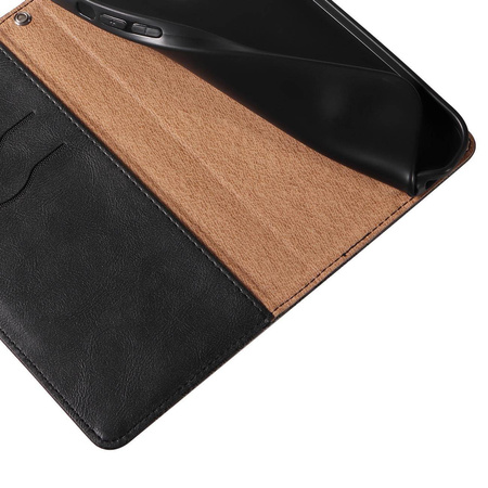 Magnet Strap Case für iPhone 12 Tasche Wallet + Mini Lanyard Pendant Schwarz