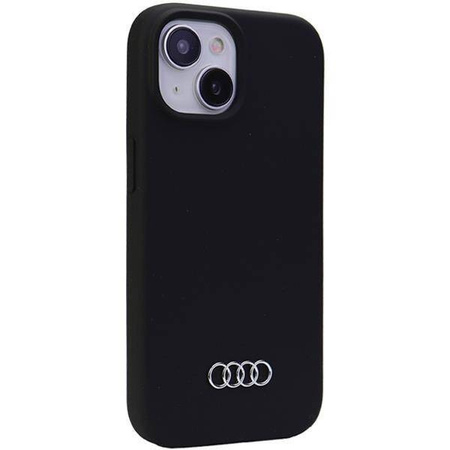 Audi Silikonhülle für iPhone 15 Plus – Schwarz