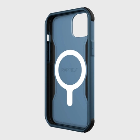 Raptic X-Doria Fort Case iPhone 14 Plus mit gepanzerter blauer MagSafe-Hülle