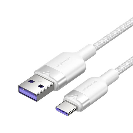 Kabel USB 2.0 A do USB-C 6A Vention CTOWF 1M (biały)