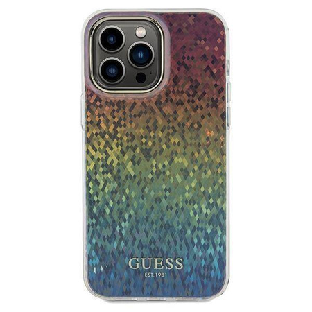 Guess nakładka do iPhone 13 Pro 6,1" GUHCP13LHDECMI HC IML FACETED MIRROR DISCO IRIDESCENT