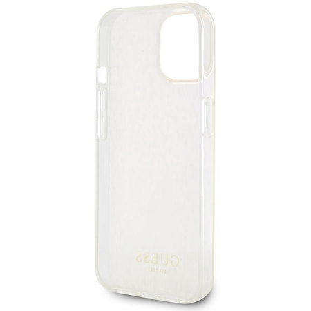 Guess GUHCP15SHDECMP iPhone 15 6.1&quot; pink/pink hardcase IML Faceted Mirror Disco Iridescent