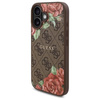 Original Case IPHONE 16 Guess Hardcase 4G Flowers Print MagSafe (GUHMP16SP4ROPEMCW) brown