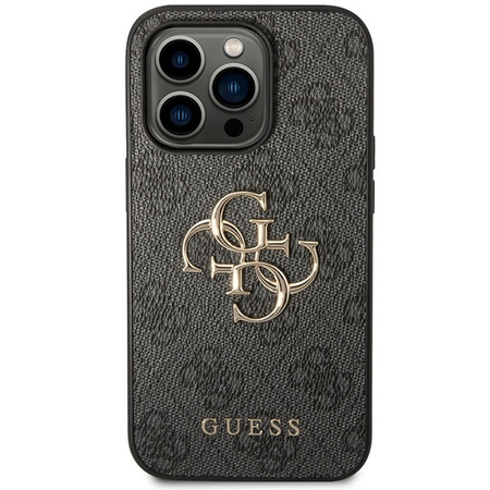 Etui Guess 4G Big Metal Logo na iPhone 15 Pro Max - szare