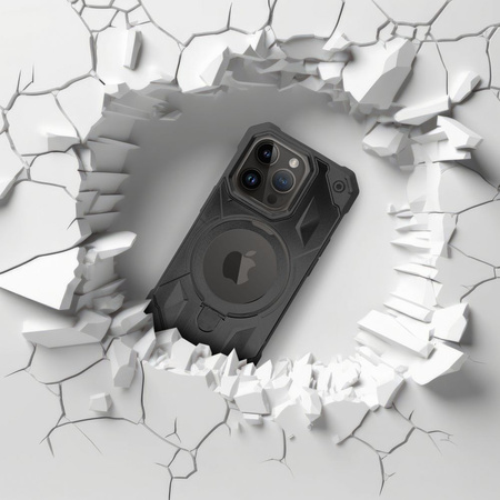 Futerał Armor Mag Cover kompatybilny z MagSafe do IPHONE 15 PLUS czarny