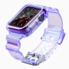 Silikonband Armband Armband Gehäuseband Lichtset Für Apple Watch 44mm - Lila