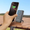 Powerbank Wozinsky WLWP-10KA0Y3S 22,5W PD Qi2 10000 mAh, z podstawką, 1x USB-A, 1x USB-C - czarny