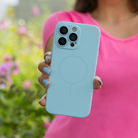 Nakładka Ultra Trendy Vivid Thin Mag do iPhone 12  6,1" niebieska