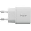 Ładowarka sieciowa Bazic Goport Velox    Kit 1xUSB-C 1xUSB-A GaN 35W z kablem plecionym biały