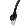 Baseus High Speed Cat 5 RJ-45 Ethernet-Kabel 1000 Mbit/s 0,5 m rund – Schwarz