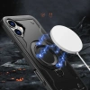 Hybrid Armor Trendige Hülle mit MagSafe für iPhone 16 – Schwarz