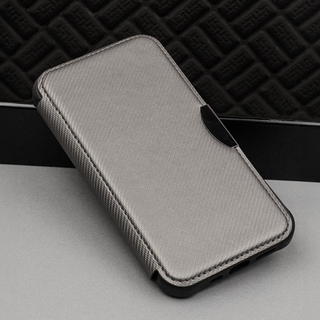 Etui Smart Carbon do iPhone 16 Pro 6,3&quot; srebrne