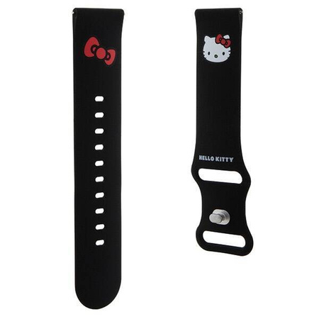 Hello Kitty Silicone Kitty Head strap universal 22mm - black