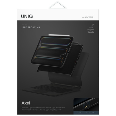 Etui UNIQ Axel do iPad Pro 13" M4 (2024) czarny