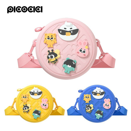 PICOCICI Mały okrągły plecak k36 różowy