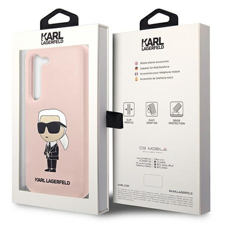 Karl Lagerfeld Silicone NFT Ikonik - Etui Samsung Galaxy S23 (różowy)