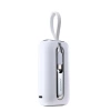 Joyroom Mini-Powerbank 10000 mAh Colourful Series 22,5 W mit 2 integrierten USB-C- und Lightning Kabeln weiß (JR-L012)