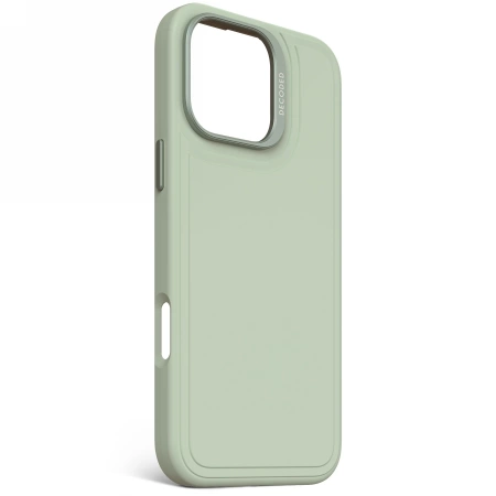 Decoded AntiMicrobial Silicone Stacks Backcover Case with MagSafe for iPhone 16 Pro Max - Green