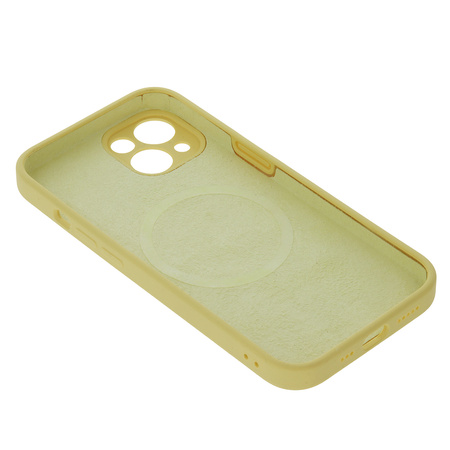 Nakładka Mag Invisible do iPhone 13 6,1" pastelowy żółty