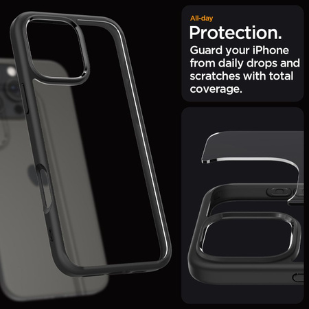 Spigen Ultra Hybrid iPhone 16 Pro Max matte black/czarny ACS07996