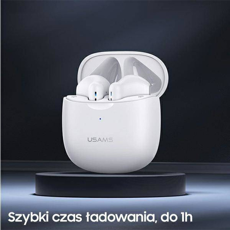 USAMS IA Series - Słuchawki Bluetooth 5.0 TWS + etui ładujące (granatowy)
