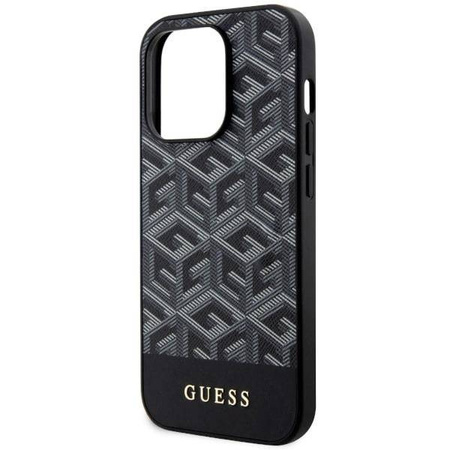 Guess GUHMP14XHGCFSEK iPhone 14 Pro Max 6.7&quot; schwarz/schwarz Hardcase GCube Stripes MagSafe