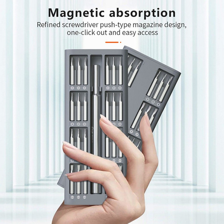 UF-TOOLS - Wkrętak precyzyjny z wymiennymi bitami 48w1