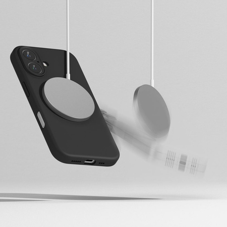 RINGKE SILICONE MAGNETIC MAGSAFE IPHONE 16 BLACK
