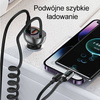 Ładowarka Samochodowa USAMS C37 1xUSB+1xUSB-C 60W + kabel USB-C 30W PD+QC Fast Charge czarny/black CC192CC01 (US-CC192)